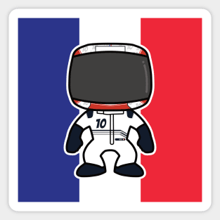 Pierre Gasly Custom Bobblehead - 2022 Season Flag Edition Sticker